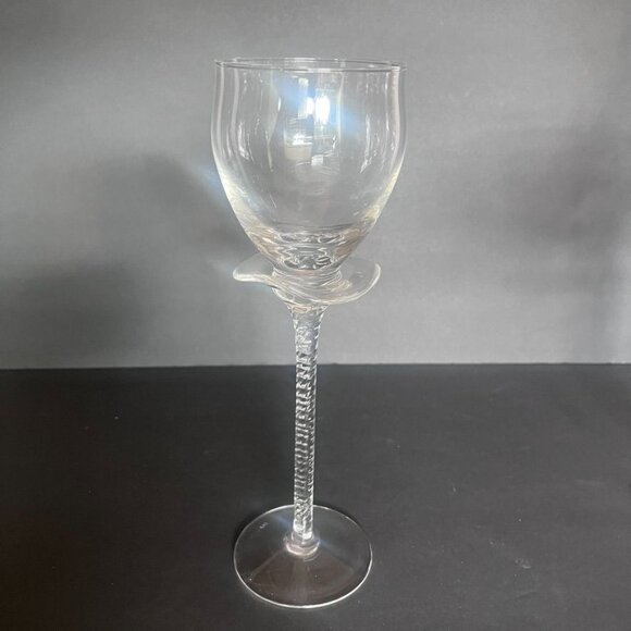 IVV Set Of 3 Vulcano Twist Stem Wine Glasses Hand Blown Italy Discontinued HTF - Picture 5 of 8
